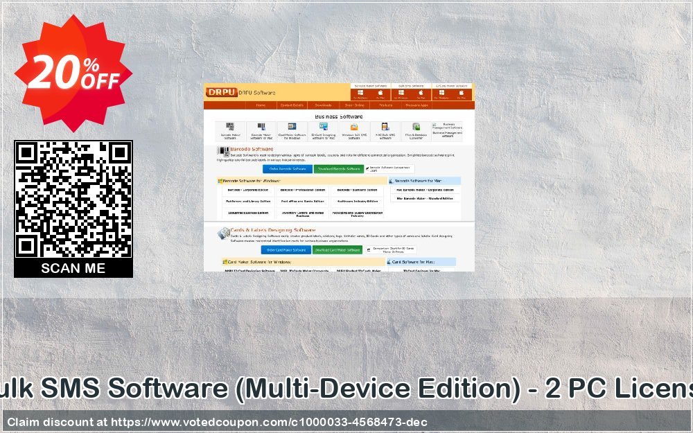Bulk SMS Software, Multi-Device Edition - 2 PC Plan Coupon, discount Wide-site discount 2024 Bulk SMS Software (Multi-Device Edition) - 2 PC License. Promotion: fearsome deals code of Bulk SMS Software (Multi-Device Edition) - 2 PC License 2024