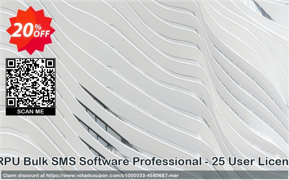 DRPU Bulk SMS Software Professional - 25 User Plan Coupon Code Apr 2024, 20% OFF - VotedCoupon