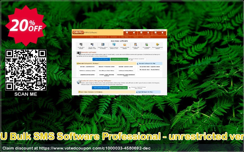 DRPU Bulk SMS Software Professional - unrestricted version Coupon Code Apr 2024, 20% OFF - VotedCoupon