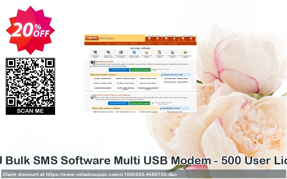 DRPU Bulk SMS Software Multi USB Modem - 500 User Plan Coupon Code Jun 2024, 20% OFF - VotedCoupon