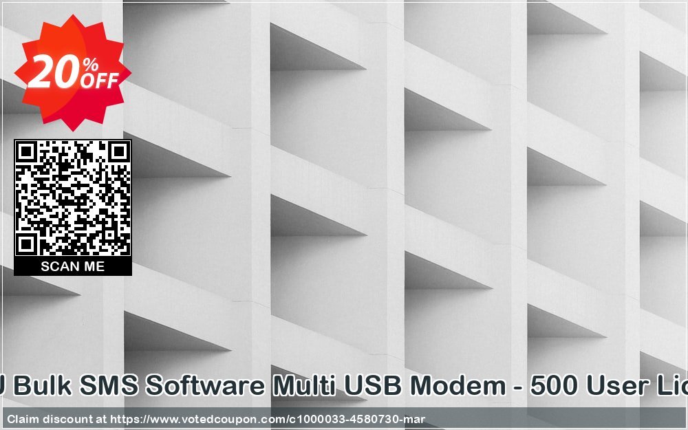 DRPU Bulk SMS Software Multi USB Modem - 500 User Plan Coupon Code Apr 2024, 20% OFF - VotedCoupon