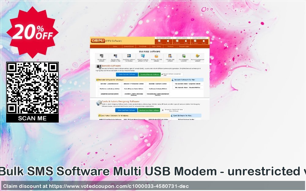DRPU Bulk SMS Software Multi USB Modem - unrestricted version Coupon Code May 2024, 20% OFF - VotedCoupon