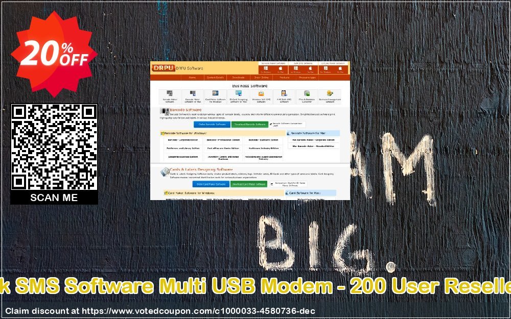 DRPU Bulk SMS Software Multi USB Modem - 200 User Reseller Plan Coupon Code Apr 2024, 20% OFF - VotedCoupon