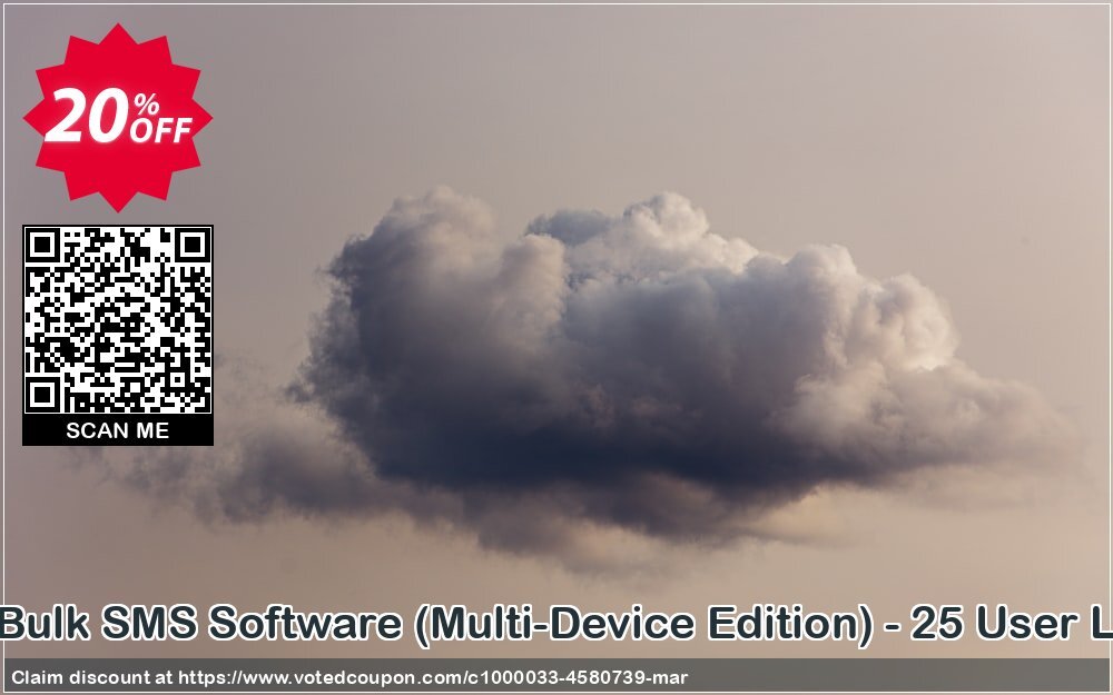 DRPU Bulk SMS Software, Multi-Device Edition - 25 User Plan Coupon Code Apr 2024, 20% OFF - VotedCoupon