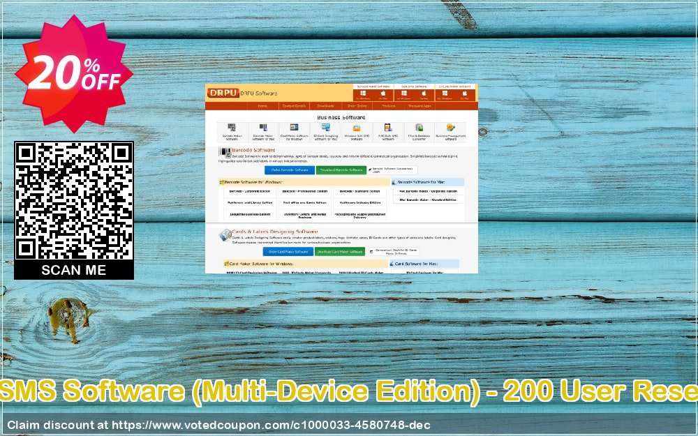DRPU Bulk SMS Software, Multi-Device Edition - 200 User Reseller Plan Coupon Code Apr 2024, 20% OFF - VotedCoupon