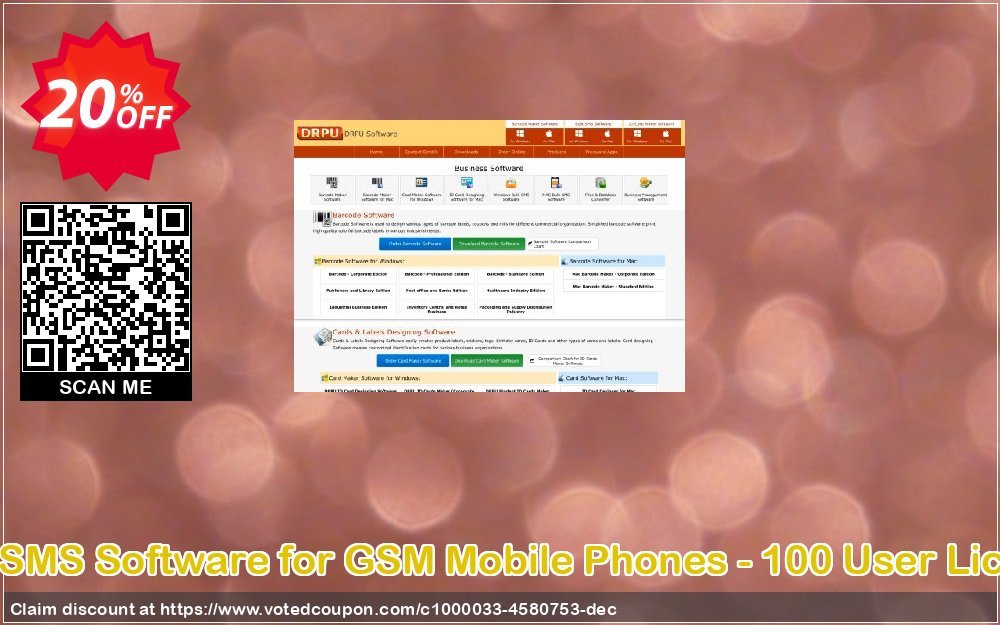 Bulk SMS Software for GSM Mobile Phones - 100 User Plan Coupon Code Apr 2024, 20% OFF - VotedCoupon