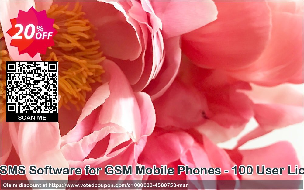 Bulk SMS Software for GSM Mobile Phones - 100 User Plan Coupon, discount Wide-site discount 2024 Bulk SMS Software for GSM Mobile Phones - 100 User License. Promotion: impressive discount code of Bulk SMS Software for GSM Mobile Phones - 100 User License 2024