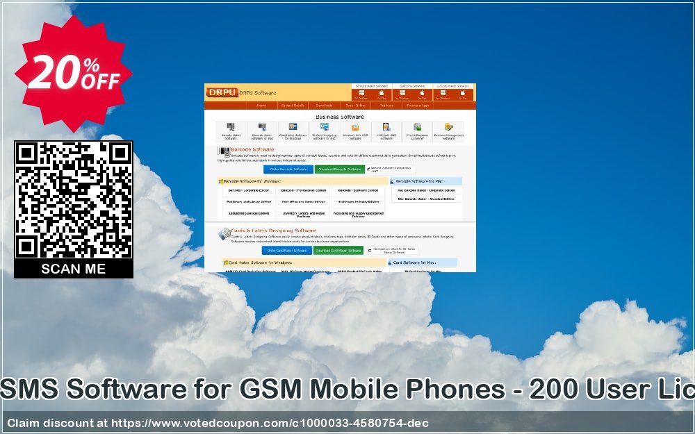 Bulk SMS Software for GSM Mobile Phones - 200 User Plan Coupon Code Apr 2024, 20% OFF - VotedCoupon