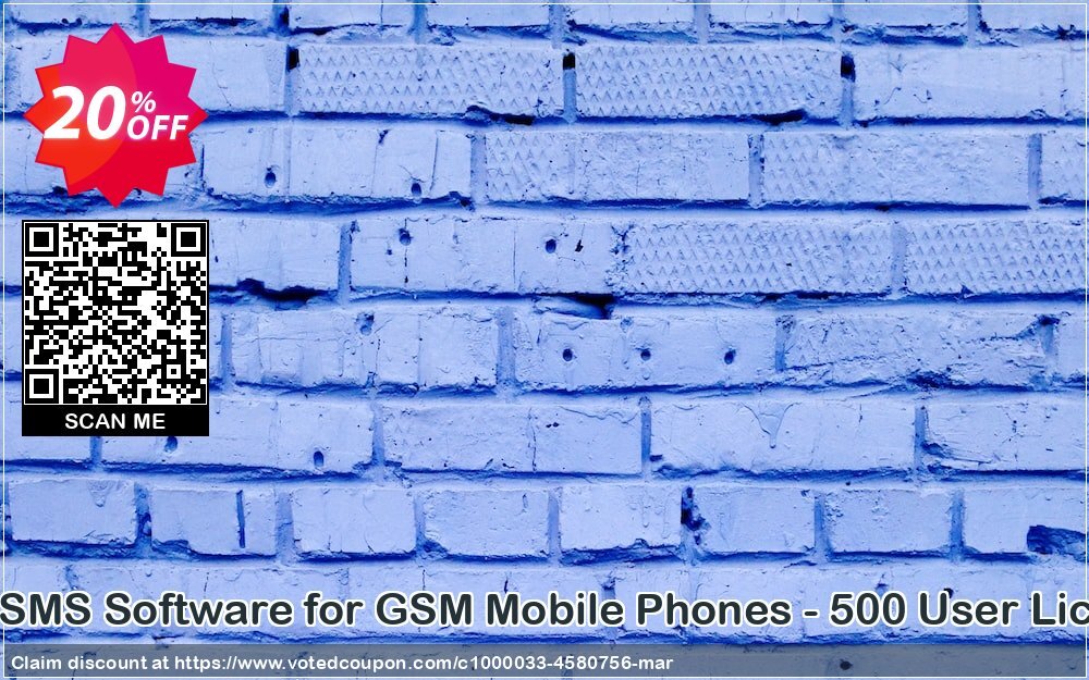 Bulk SMS Software for GSM Mobile Phones - 500 User Plan Coupon Code May 2024, 20% OFF - VotedCoupon