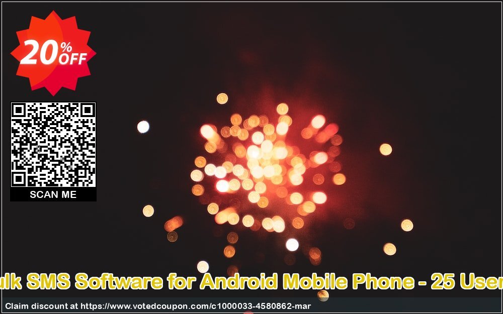 DRPU Bulk SMS Software for Android Mobile Phone - 25 User Plan Coupon Code Apr 2024, 20% OFF - VotedCoupon