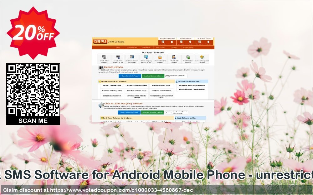 DRPU Bulk SMS Software for Android Mobile Phone - unrestricted version Coupon, discount Wide-site discount 2024 DRPU Bulk SMS Software for Android Mobile Phone - unrestricted version. Promotion: stirring discounts code of DRPU Bulk SMS Software for Android Mobile Phone - unrestricted version 2024