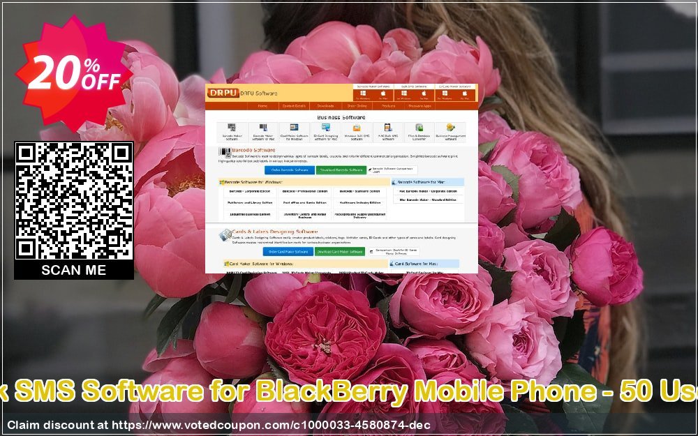 DRPU Bulk SMS Software for BlackBerry Mobile Phone - 50 User Plan Coupon Code Apr 2024, 20% OFF - VotedCoupon