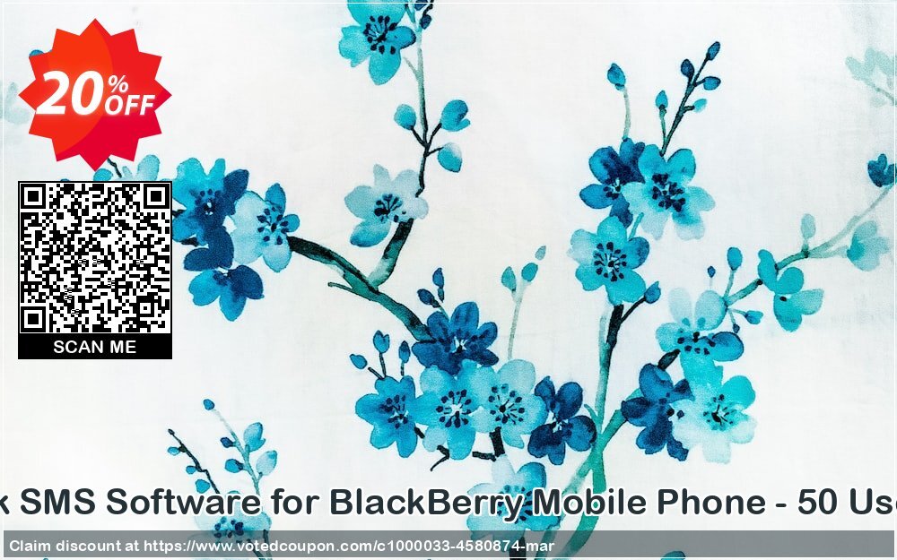 DRPU Bulk SMS Software for BlackBerry Mobile Phone - 50 User Plan Coupon Code Apr 2024, 20% OFF - VotedCoupon