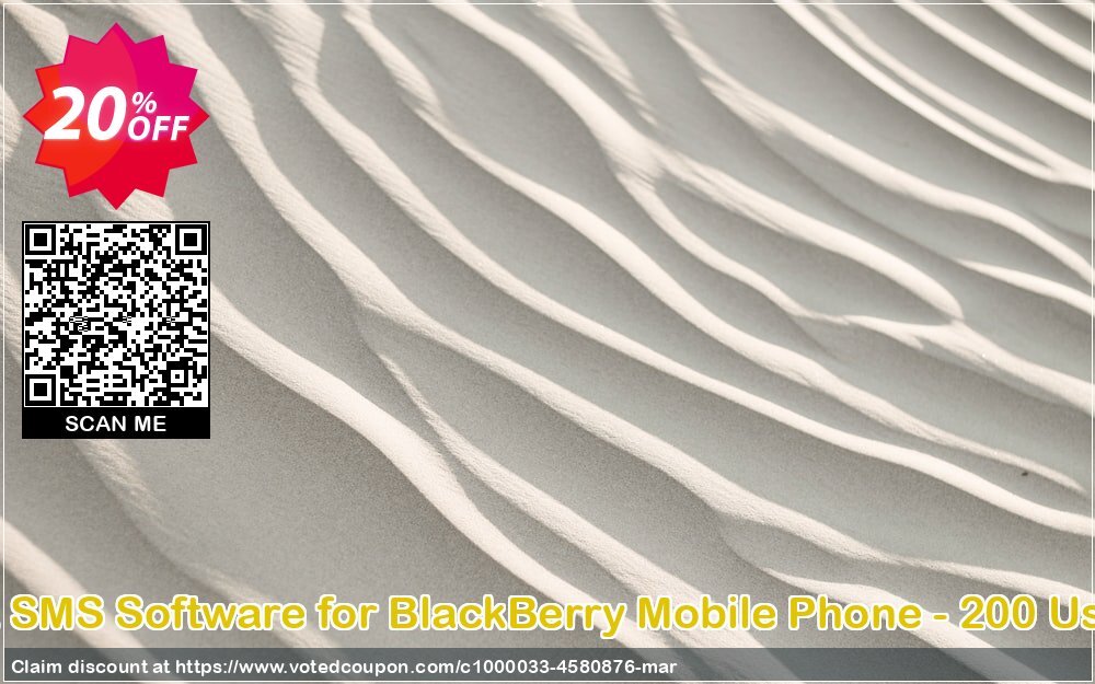 DRPU Bulk SMS Software for BlackBerry Mobile Phone - 200 User Plan Coupon, discount Wide-site discount 2024 DRPU Bulk SMS Software for BlackBerry Mobile Phone - 200 User License. Promotion: awful sales code of DRPU Bulk SMS Software for BlackBerry Mobile Phone - 200 User License 2024