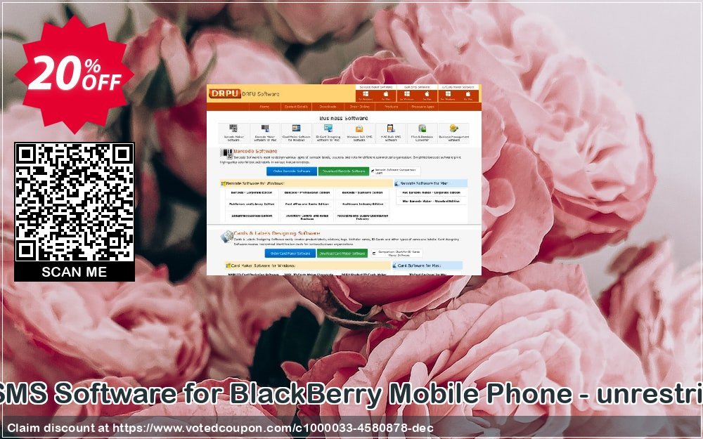 DRPU Bulk SMS Software for BlackBerry Mobile Phone - unrestricted version Coupon, discount Wide-site discount 2024 DRPU Bulk SMS Software for BlackBerry Mobile Phone - unrestricted version. Promotion: super offer code of DRPU Bulk SMS Software for BlackBerry Mobile Phone - unrestricted version 2024