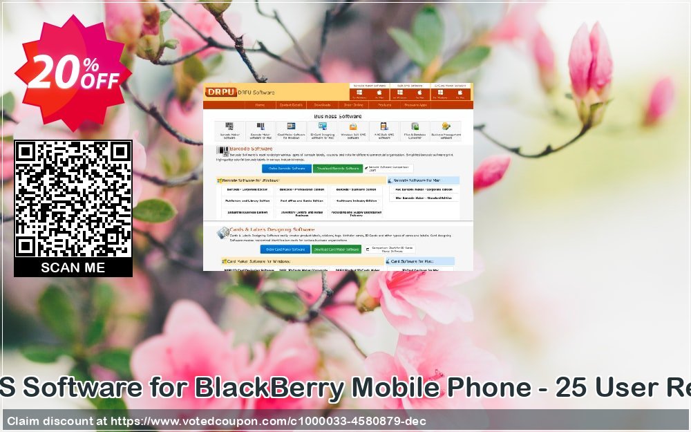 DRPU Bulk SMS Software for BlackBerry Mobile Phone - 25 User Reseller Plan Coupon Code Apr 2024, 20% OFF - VotedCoupon
