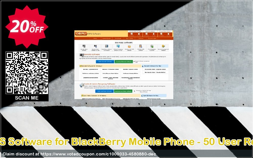 DRPU Bulk SMS Software for BlackBerry Mobile Phone - 50 User Reseller Plan Coupon Code Apr 2024, 20% OFF - VotedCoupon