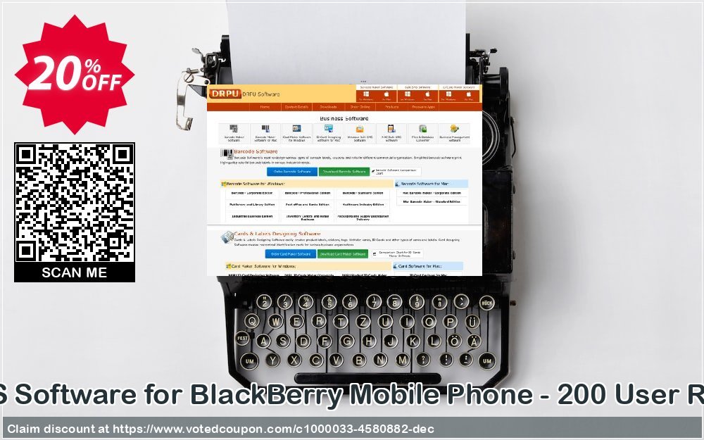 DRPU Bulk SMS Software for BlackBerry Mobile Phone - 200 User Reseller Plan Coupon Code Apr 2024, 20% OFF - VotedCoupon