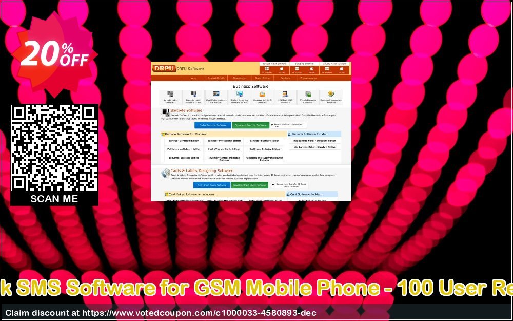 DRPU MAC Bulk SMS Software for GSM Mobile Phone - 100 User Reseller Plan Coupon, discount Wide-site discount 2023 DRPU Mac Bulk SMS Software for GSM Mobile Phone - 100 User Reseller License. Promotion: fearsome discount code of DRPU Mac Bulk SMS Software for GSM Mobile Phone - 100 User Reseller License 2023
