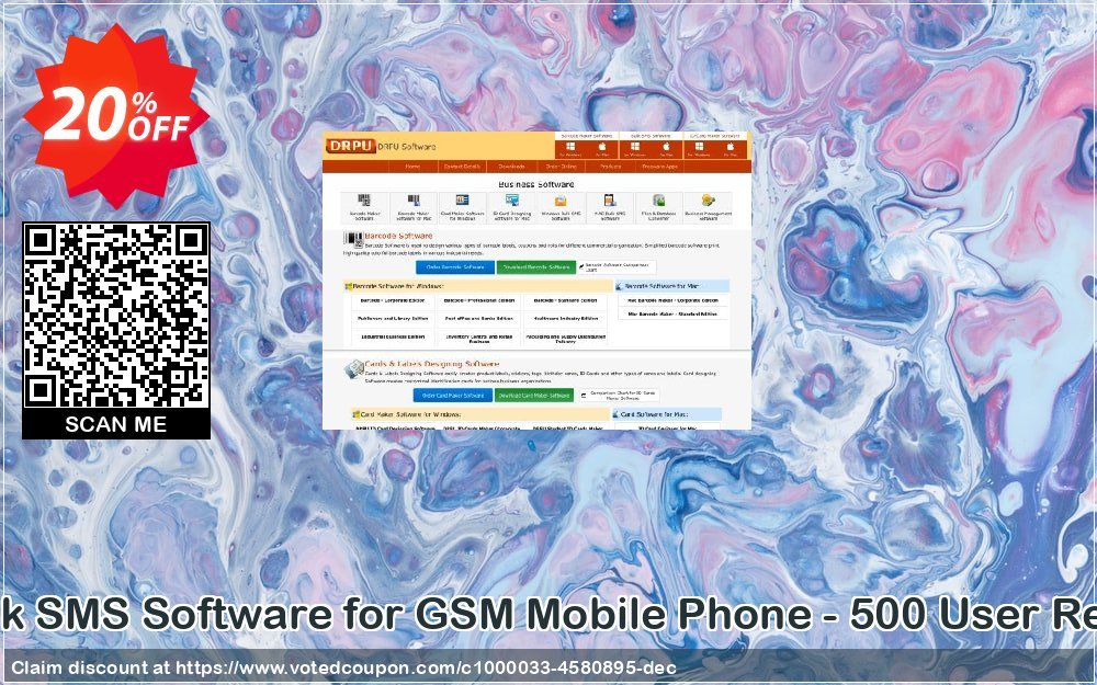 DRPU MAC Bulk SMS Software for GSM Mobile Phone - 500 User Reseller Plan Coupon Code Apr 2024, 20% OFF - VotedCoupon