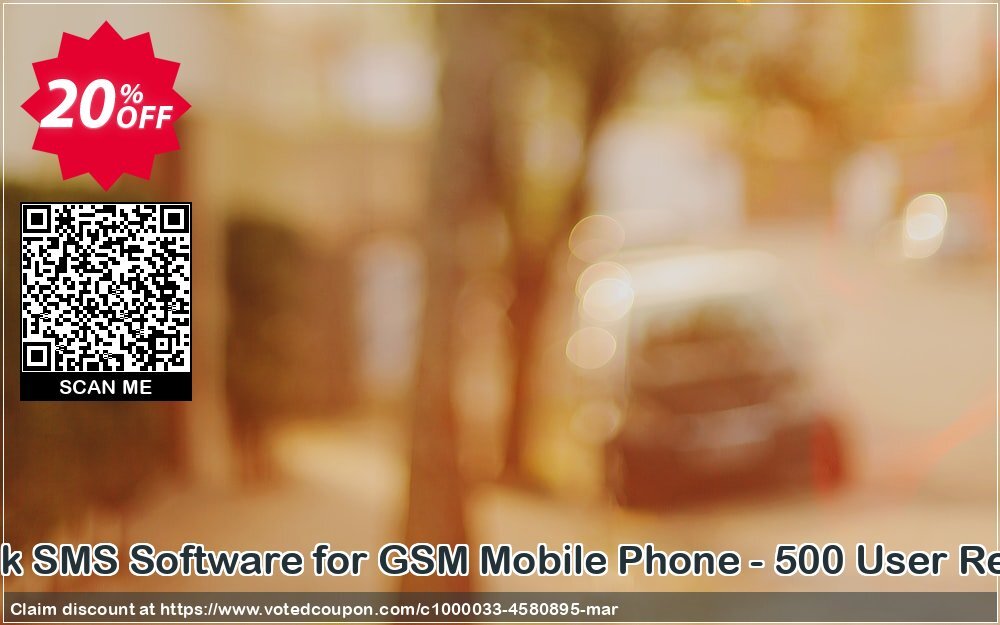 DRPU MAC Bulk SMS Software for GSM Mobile Phone - 500 User Reseller Plan Coupon Code Apr 2024, 20% OFF - VotedCoupon