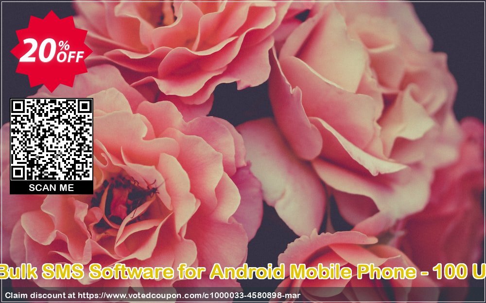 DRPU MAC Bulk SMS Software for Android Mobile Phone - 100 User Plan Coupon, discount Wide-site discount 2024 DRPU Mac Bulk SMS Software for Android Mobile Phone - 100 User License. Promotion: awful deals code of DRPU Mac Bulk SMS Software for Android Mobile Phone - 100 User License 2024