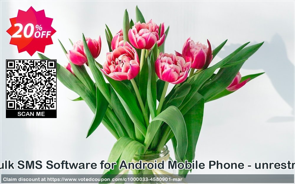 DRPU MAC Bulk SMS Software for Android Mobile Phone - unrestricted version Coupon, discount Wide-site discount 2024 DRPU Mac Bulk SMS Software for Android Mobile Phone - unrestricted version. Promotion: super promo code of DRPU Mac Bulk SMS Software for Android Mobile Phone - unrestricted version 2024