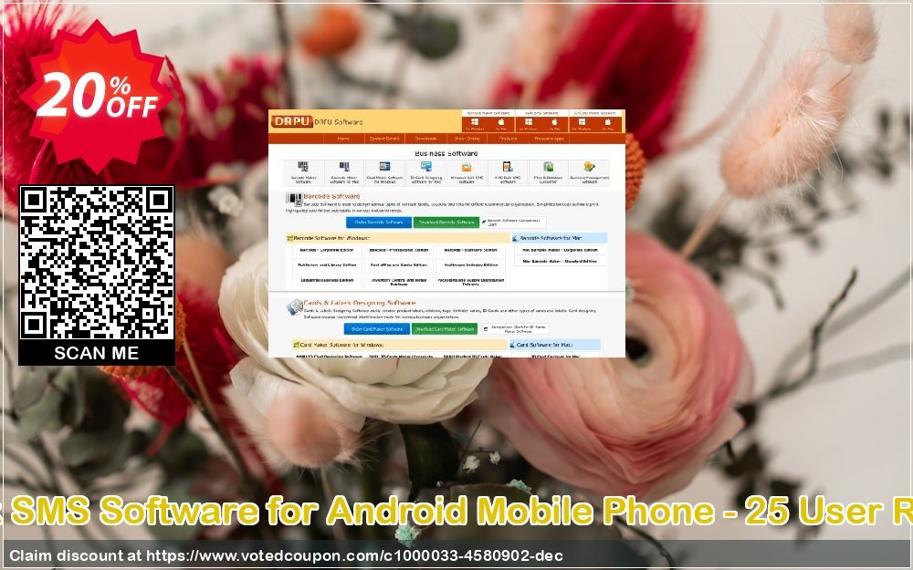 DRPU MAC Bulk SMS Software for Android Mobile Phone - 25 User Reseller Plan Coupon Code May 2024, 20% OFF - VotedCoupon
