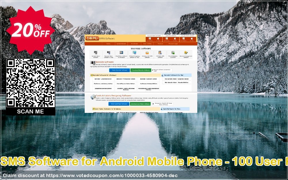 DRPU MAC Bulk SMS Software for Android Mobile Phone - 100 User Reseller Plan Coupon Code May 2024, 20% OFF - VotedCoupon
