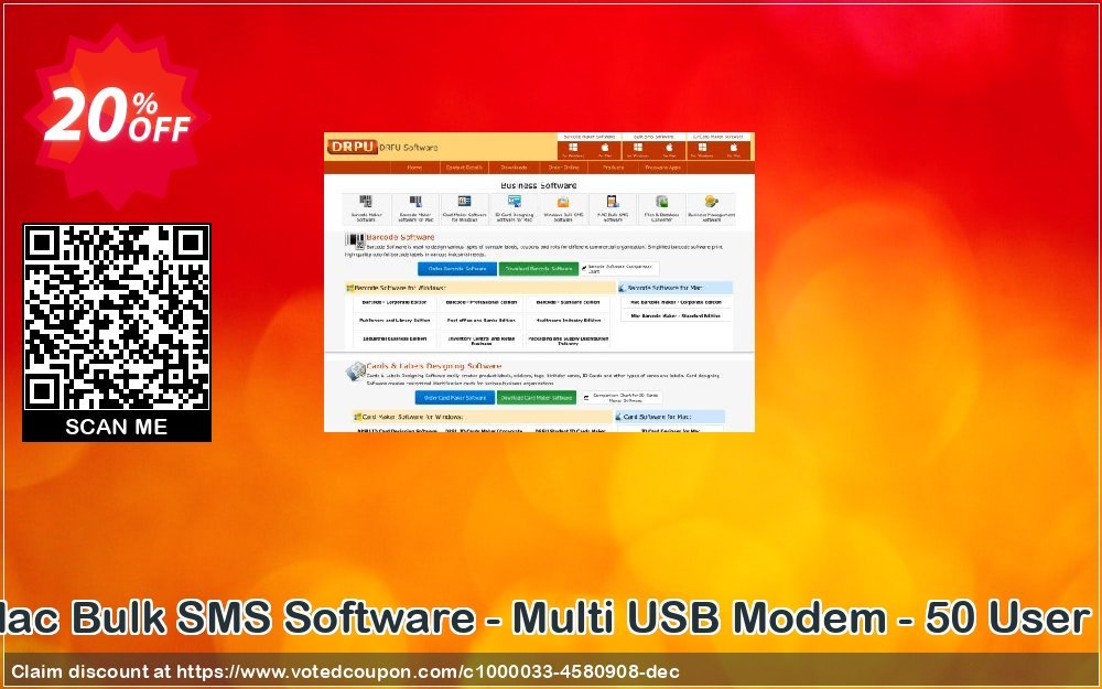 DRPU MAC Bulk SMS Software - Multi USB Modem - 50 User Plan Coupon Code Jun 2024, 20% OFF - VotedCoupon