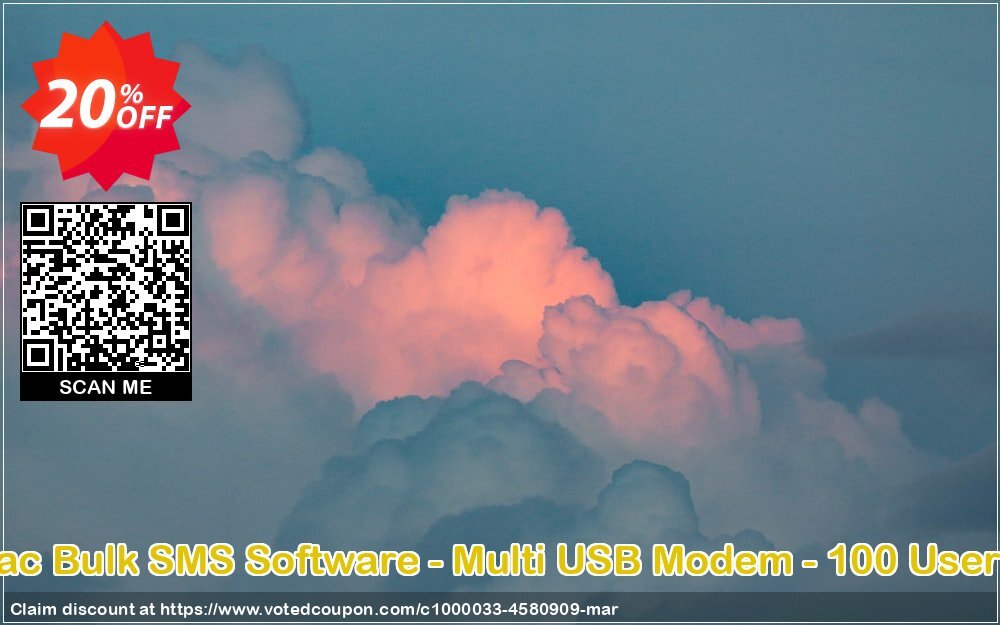 DRPU MAC Bulk SMS Software - Multi USB Modem - 100 User Plan Coupon Code Apr 2024, 20% OFF - VotedCoupon