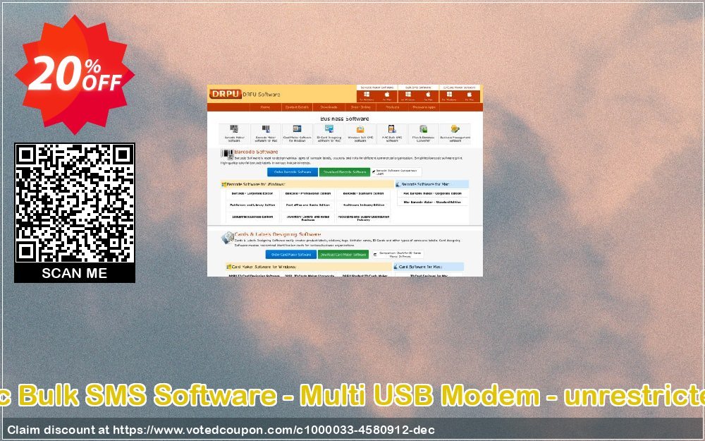 DRPU MAC Bulk SMS Software - Multi USB Modem - unrestricted version Coupon Code May 2024, 20% OFF - VotedCoupon
