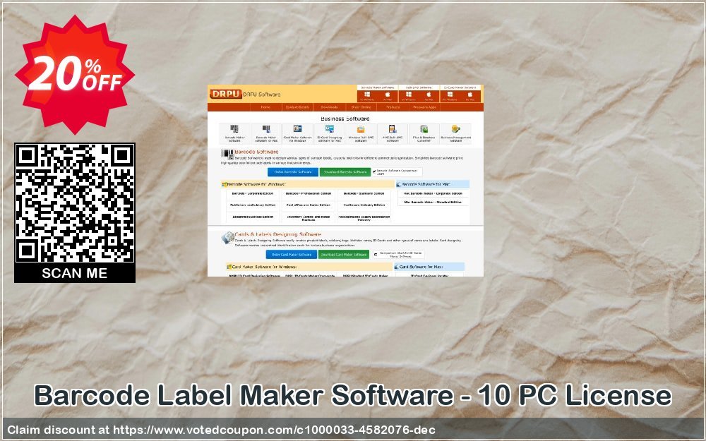 Barcode Label Maker Software - 10 PC Plan Coupon Code Apr 2024, 20% OFF - VotedCoupon