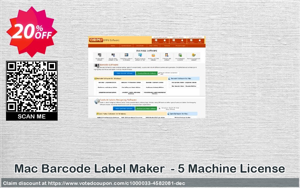 MAC Barcode Label Maker  - 5 MAChine Plan Coupon, discount Wide-site discount 2024 Mac Barcode Label Maker  - 5 Machine License. Promotion: wonderful deals code of Mac Barcode Label Maker  - 5 Machine License 2024