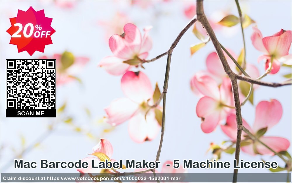 MAC Barcode Label Maker  - 5 MAChine Plan Coupon, discount Wide-site discount 2024 Mac Barcode Label Maker  - 5 Machine License. Promotion: wonderful deals code of Mac Barcode Label Maker  - 5 Machine License 2024