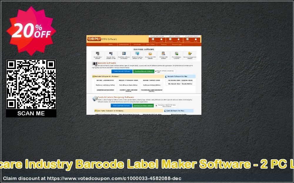 Healthcare Industry Barcode Label Maker Software - 2 PC Plan Coupon Code Apr 2024, 20% OFF - VotedCoupon