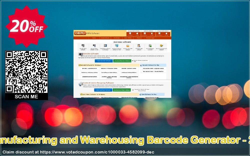 Industrial Manufacturing and Warehousing Barcode Generator - 2 PC Plan Coupon Code Apr 2024, 20% OFF - VotedCoupon
