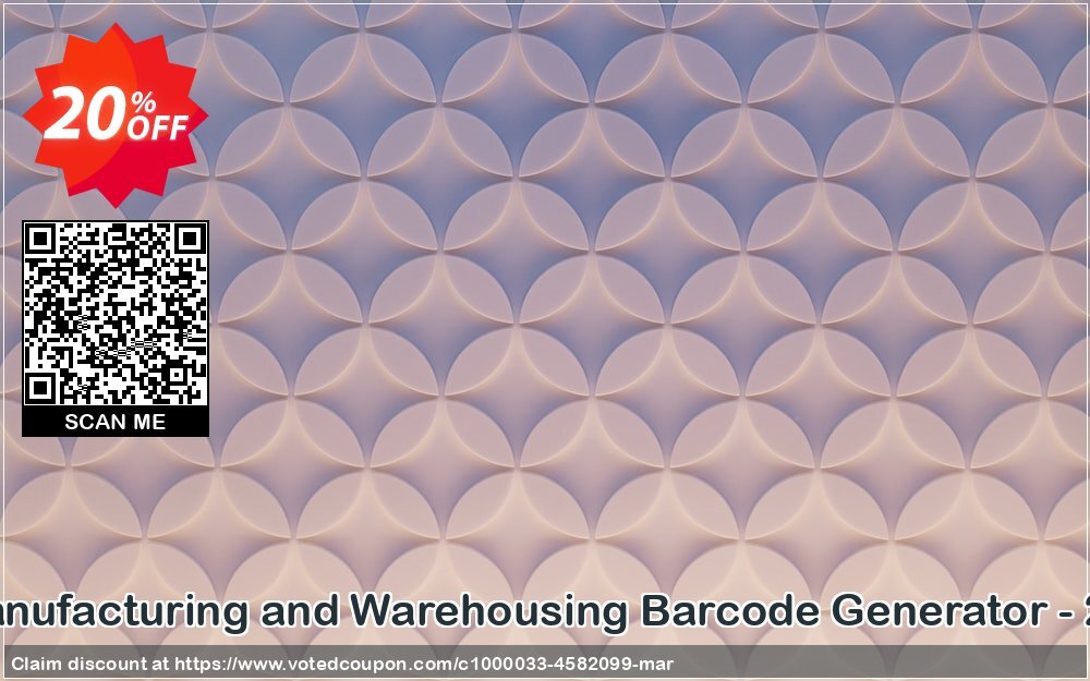 Industrial Manufacturing and Warehousing Barcode Generator - 2 PC Plan Coupon, discount Wide-site discount 2024 Industrial Manufacturing and Warehousing Barcode Generator - 2 PC License. Promotion: big discounts code of Industrial Manufacturing and Warehousing Barcode Generator - 2 PC License 2024