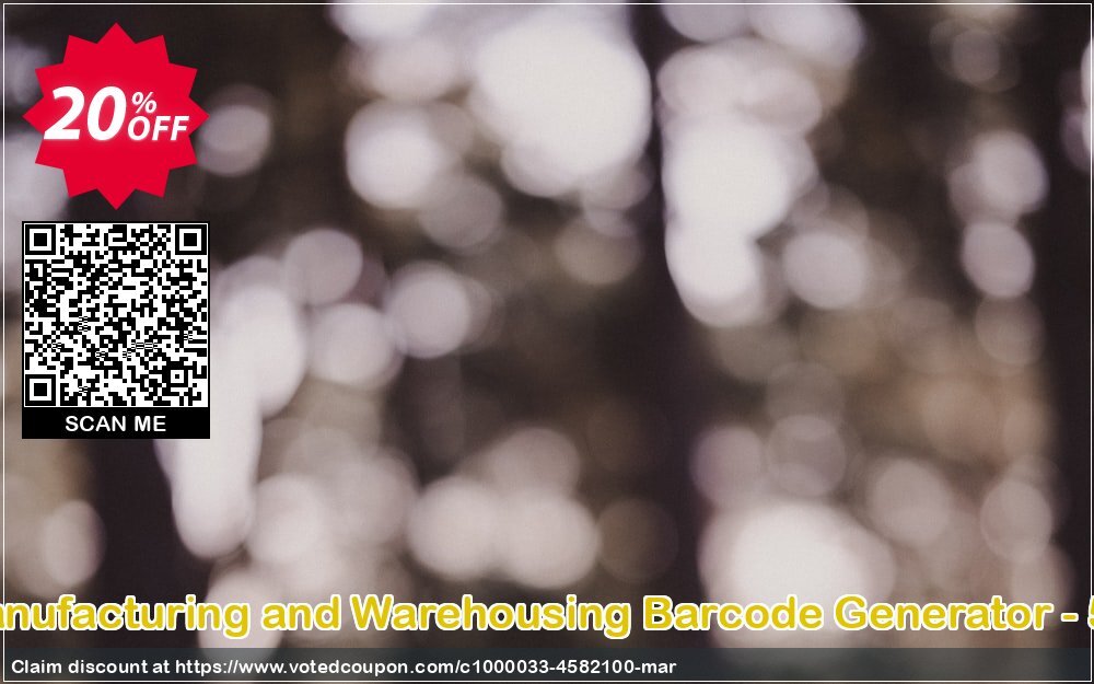 Industrial Manufacturing and Warehousing Barcode Generator - 5 PC Plan Coupon Code May 2024, 20% OFF - VotedCoupon