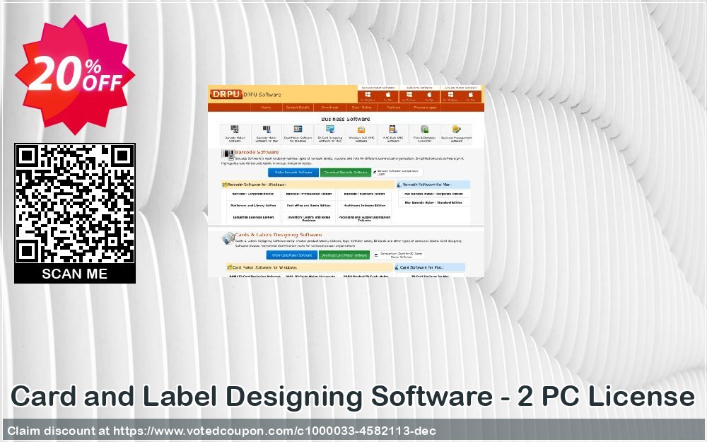 Card and Label Designing Software - 2 PC Plan voted-on promotion codes