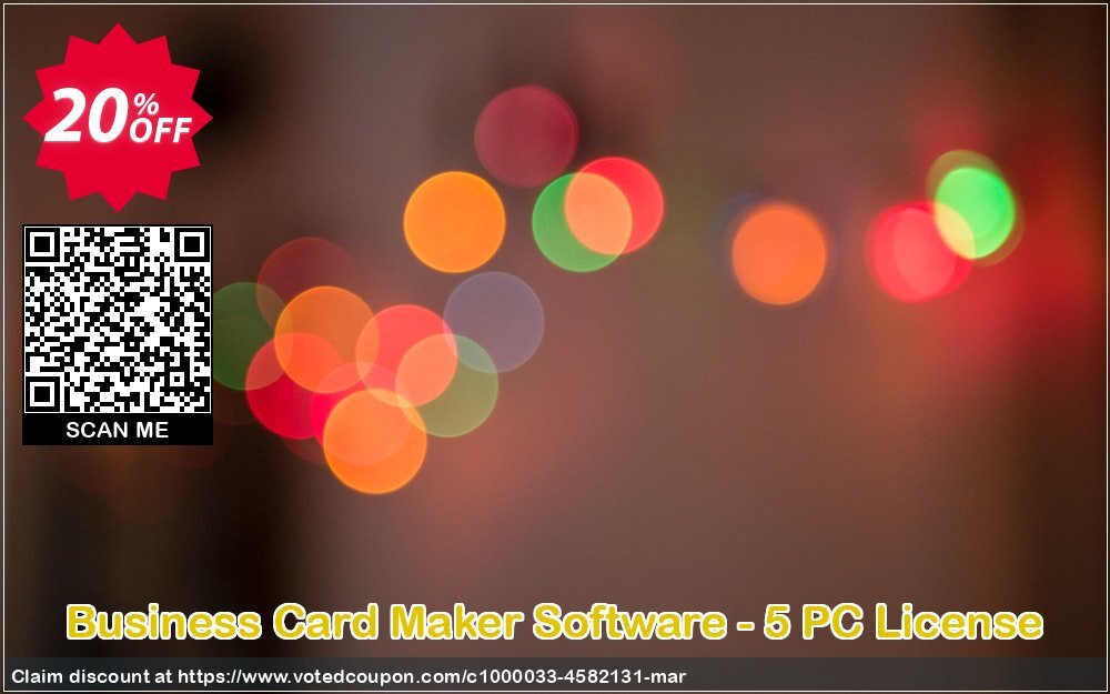 Business Card Maker Software - 5 PC Plan Coupon, discount Wide-site discount 2024 Business Card Maker Software - 5 PC License. Promotion: imposing offer code of Business Card Maker Software - 5 PC License 2024