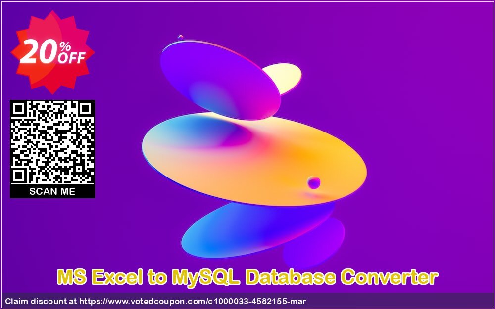 MS Excel to MySQL Database Converter Coupon, discount Wide-site discount 2024 MS Excel to MySQL Database Converter. Promotion: stirring discounts code of MS Excel to MySQL Database Converter 2024