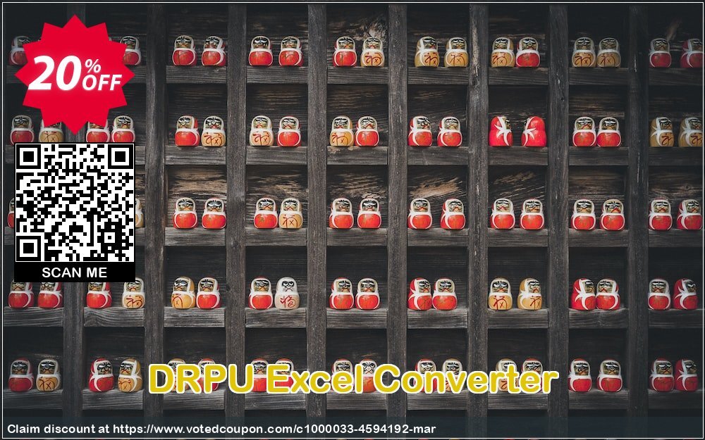 DRPU Excel Converter Coupon, discount Wide-site discount 2025 DRPU Excel Converter. Promotion: awful offer code of DRPU Excel Converter 2024