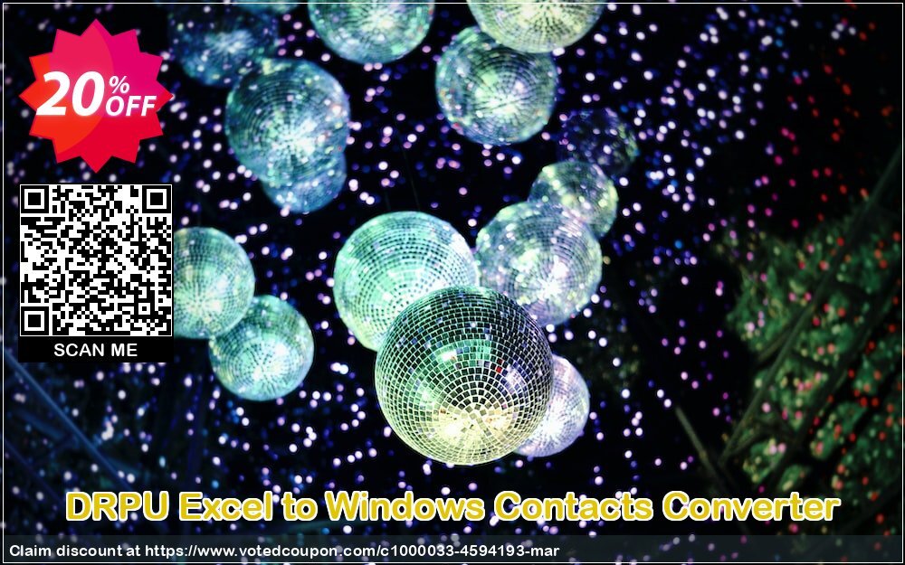 DRPU Excel to WINDOWS Contacts Converter Coupon, discount Wide-site discount 2024 DRPU Excel to Windows Contacts Converter. Promotion: awful discount code of DRPU Excel to Windows Contacts Converter 2024