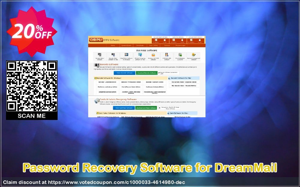 Password Recovery Software for DreamMail Coupon, discount Wide-site discount 2024 Password Recovery Software for DreamMail. Promotion: dreaded sales code of Password Recovery Software for DreamMail 2024