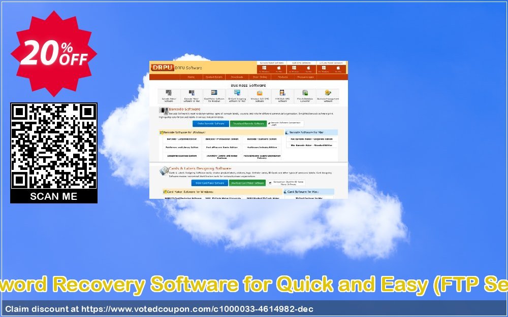 Password Recovery Software for Quick and Easy, FTP Server  Coupon, discount Wide-site discount 2024 Password Recovery Software for Quick and Easy (FTP Server). Promotion: marvelous offer code of Password Recovery Software for Quick and Easy (FTP Server) 2024