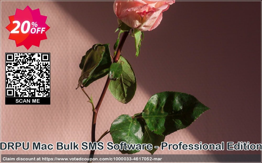 DRPU MAC Bulk SMS Software - Professional Edition Coupon, discount Wide-site discount 2024 DRPU Mac Bulk SMS Software - Professional Edition. Promotion: marvelous sales code of DRPU Mac Bulk SMS Software - Professional Edition 2024