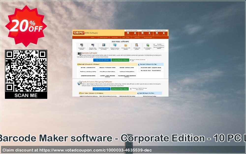 DRPU Barcode Maker software - Corporate Edition - 10 PC Plan Coupon, discount Wide-site discount 2023 DRPU Barcode Maker software - Corporate Edition - 10 PC License. Promotion: impressive sales code of DRPU Barcode Maker software - Corporate Edition - 10 PC License 2023
