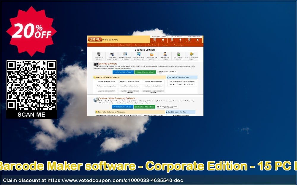 DRPU Barcode Maker software - Corporate Edition - 15 PC Plan Coupon, discount Wide-site discount 2023 DRPU Barcode Maker software - Corporate Edition - 15 PC License. Promotion: formidable deals code of DRPU Barcode Maker software - Corporate Edition - 15 PC License 2023