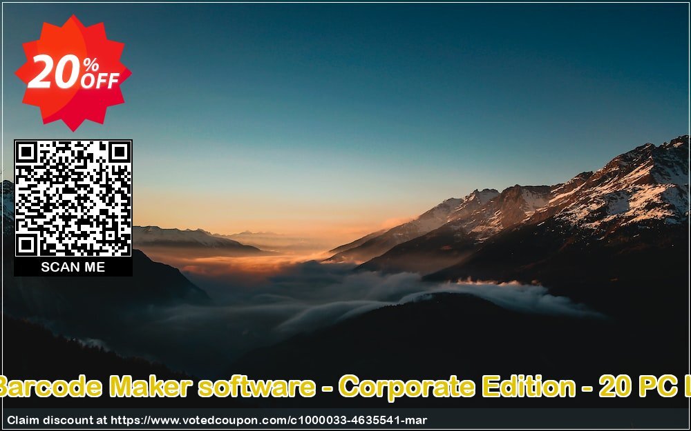 DRPU Barcode Maker software - Corporate Edition - 20 PC Plan Coupon, discount Wide-site discount 2024 DRPU Barcode Maker software - Corporate Edition - 20 PC License. Promotion: fearsome offer code of DRPU Barcode Maker software - Corporate Edition - 20 PC License 2024